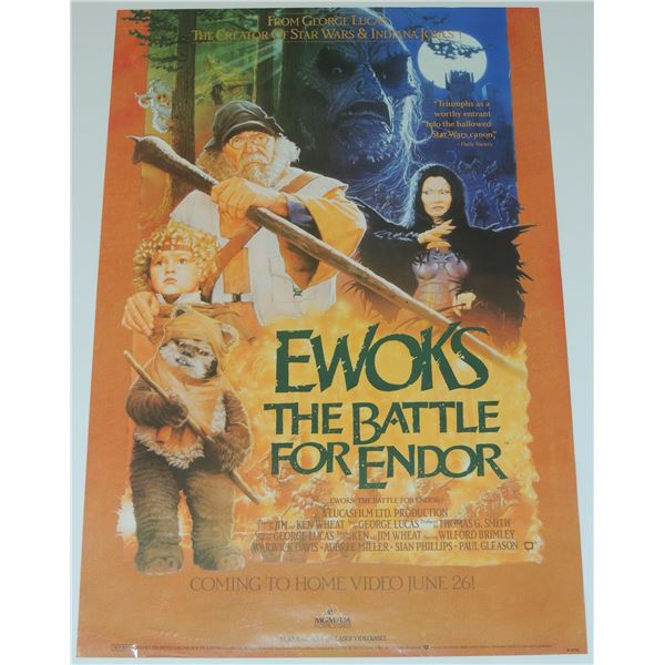 #592 SCI-FI POSTER EWOKS THE BATTLE FOR ENDOR 1990