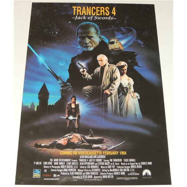 #593 SCI-FI POSTER TRANCERS 4 JACK OF SWORDS 1993
