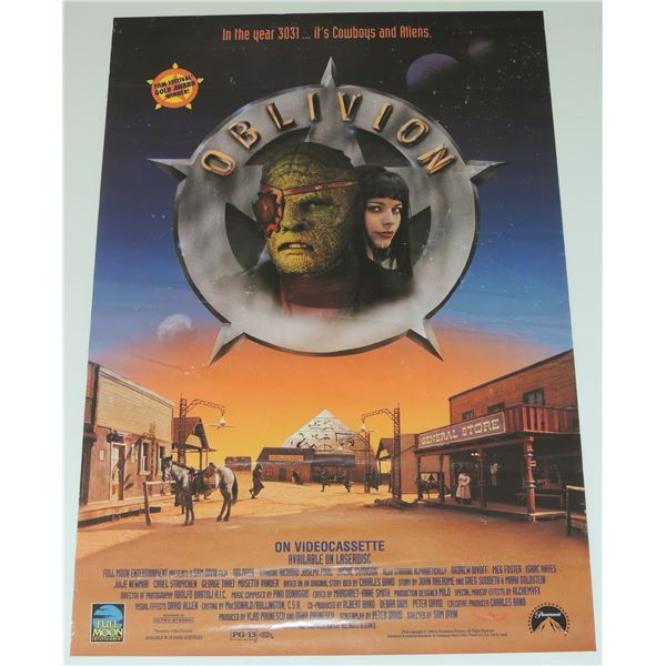 #595 SCI-FI POSTER OBLIVION COWBOYS VS ALIENS 1994