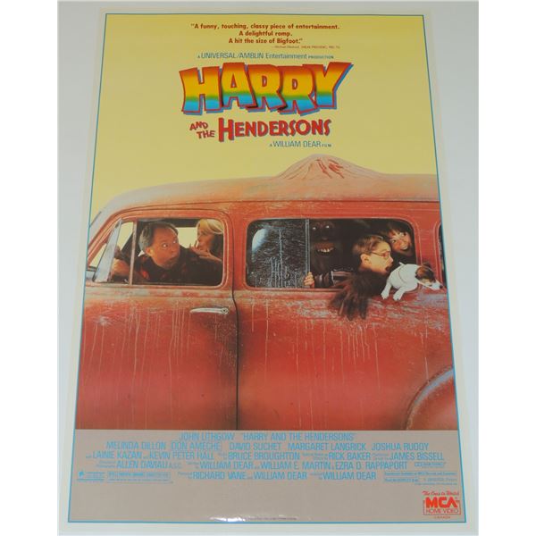 #599  CULT MOVIE POSTER HARRY AND THE HENDERSONS