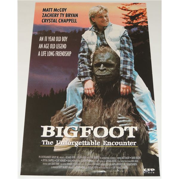 #600 CULT MOVIE POSTER ADVENTURE 1995 BIGFOOT