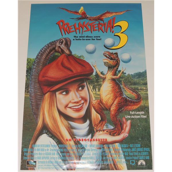 #607  CULT MOVIE POSTER PREHYSTERIA! 3 1995