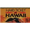 Image 2 : #612 CULT MOVIE POSTER HARD TICKET TO HAWAII 1987