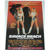 Image 1 : #613  CULT MOVIE POSTER  SAVAGE BEACH 1989