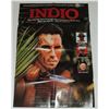 Image 1 : #636 CULT ACTION MOVIE POSTER INDIO 1989