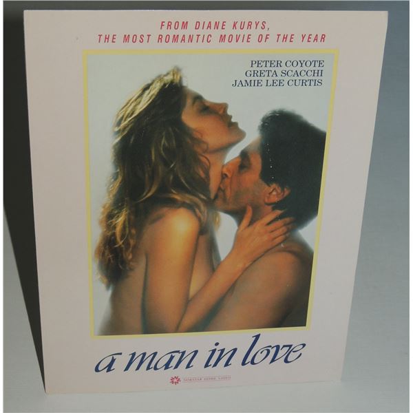 #664 MOVIE STORE DISPLAY A MAN IN LOVE 11X8.5 1987