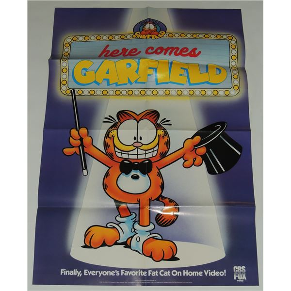 #666 HERE COMES GARFIELD MOVIE POSTER VHS 1990