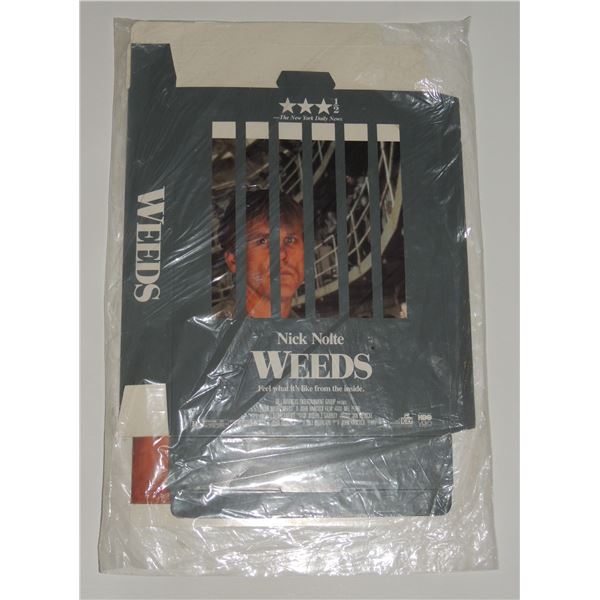 #673 VHS STORE DISPLAY NICK NOLTE WEEDS 1987 3D