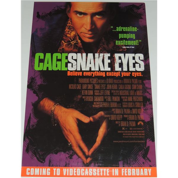 #689 MOVIE POSTER SNAKE EYES NICOLAS CAGE 1998
