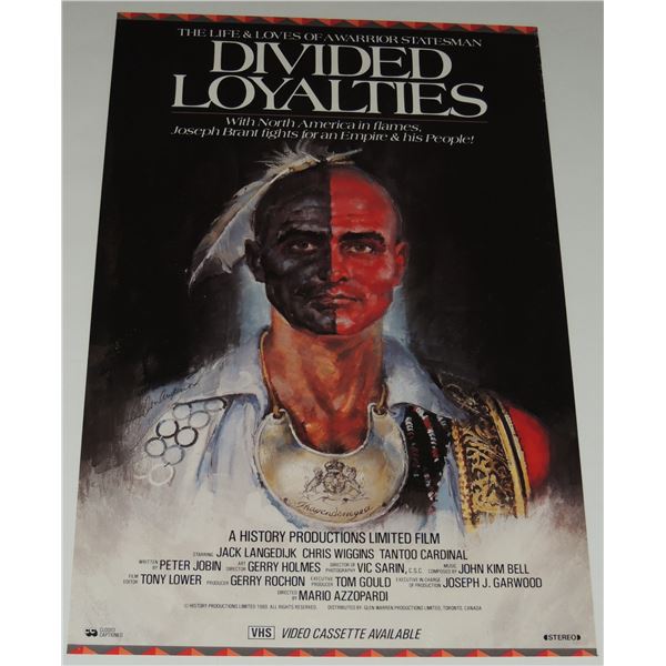 #691 MOVIE POSTER DIVIDED LOYALTIES 1990 TV MOVIE