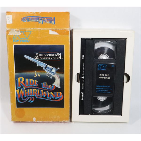 #708 VHS TAPE RIDE THE WHIRLWIND EARLY BIG BOX