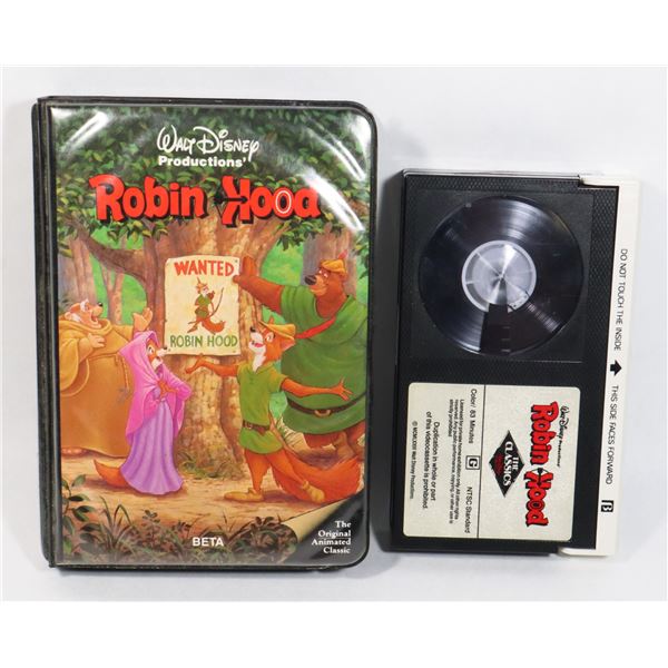 #715 WALT DISNEY ROBIN HOOD BETAMAX TAPE CASED