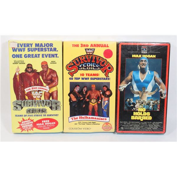 #716 BOX ONLY LOT VHS TAPE HULK HOGAN WRESTLING