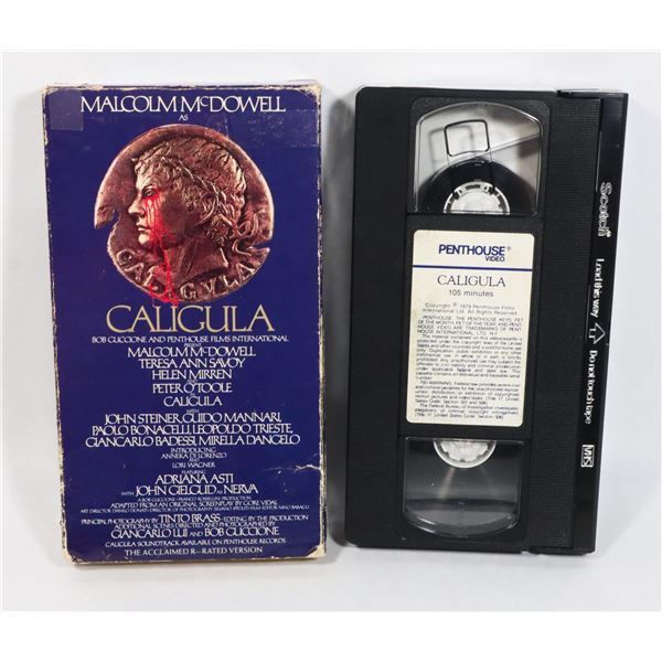 #725 VHS TAPE CULT MOVIE CALIGULA MOVIE 1984
