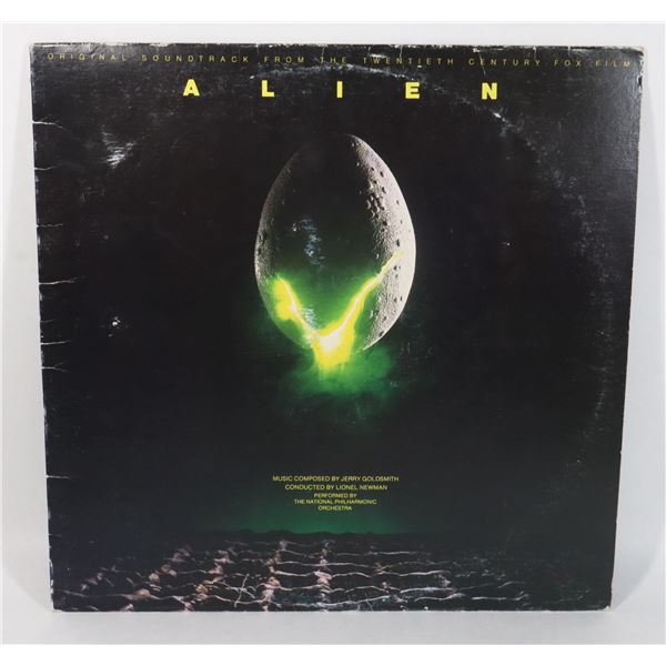 #738 VINYL RECORD WORN ALIEN MOVIE SOUNDTRACK