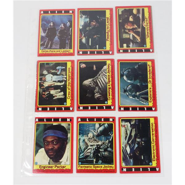 #750 1979 ALIEN SCI-FI HORROR MOVIE CARDS LOT 15