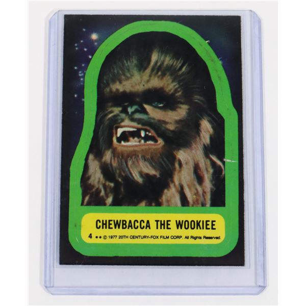 #756  1977 STAR WARS TOPPS CARD CHEWBACCA #4