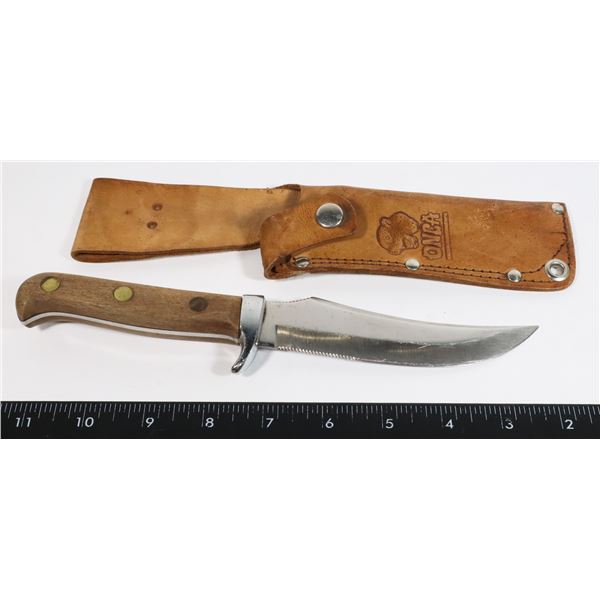 #811 TRAMONTINA BRAZIL KNIFE W/ ONCA SHEATH