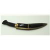 Image 4 : #827 VINTAGE KUHKRI KNIFE W/ BRASS DESIGNS +SHEATH