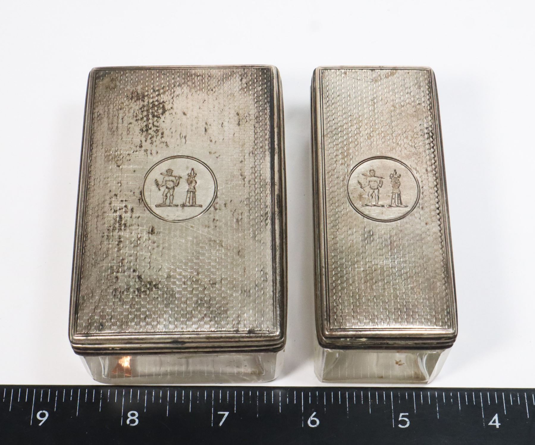 Rare Slivers #894 RARE STERLING SLIVER MARKED SET ENGLISH 1800S