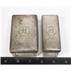 Image 1 : #894 RARE STERLING SLIVER MARKED SET ENGLISH 1800S