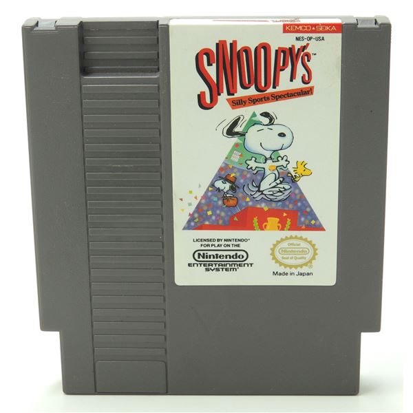 NES GAME SNOOPY'S SILLY SPORTS SPECTACULAR!