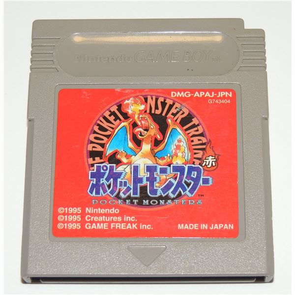 JAPANESE POKEMON RED NINTENDO GAME BOY