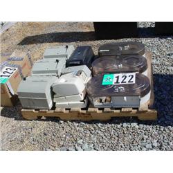 PALLET OF PAPER AND SOAP DISPENSERS