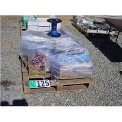 PALLET OF MISC PRINTER CARTRIDGES, MONITOR AND CABLES