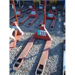 BETTER LIFT L2300 HYDRAULIC PALLET JACK, s/n N/A: