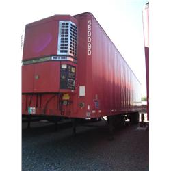 STRICK 48ft. X 102in. T/A ALUMINUM REEFER TRAILER, s/n 1S12E8484LD316954: