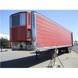 DORSEY 48ft. X 102in. T/A ALUMINUM REEFER TRAILER, s/n 1DTV61Z21KW034860: