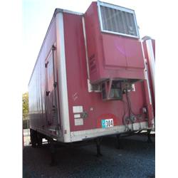 KIDRON 28ft. X 96in. S/A ALUMINUM REEFER TRAILER, s/n 1K9111312K2054626: