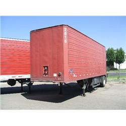GREAT DANE 28ft. X 96in. S/A ALUMINUM REEFER TRAILER, s/n 1GRAA5714GB148430: