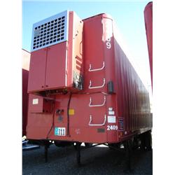 UTILITY 24ft. X 96in. S/A ALUMINUM REEFER TRAILER, s/n 1UYVS124XEC007602: