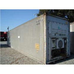 FRUEHAUF 40ft. X 96in. PORTABLE ALUMINUM REFRIGERATION UNIT, s/n FQ4944: