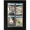 Image 1 : LOT OF 4 2021-22 FOOTBALL ROOKIE CARDS (GREAT CANADIAN GRADING COA 9.5)