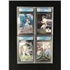 Image 1 : LOT OF 4 2021-22 PANINI FOOTBALL ROOKIE CARDS (GREAT CANADIAN GRADING COA 9.5-10)