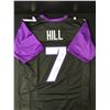 Image 1 : KENNY HILL SIGNED BLACK AND PURPLE JERSEY - JSA COA