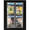 Image 1 : LOT OF 4 2021 FOOTBALL ROOKIE CARDS (GREAT CANADIAN GRADING COA 9-9.5)