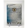 Image 2 : 2023 CHARLIE COYLE SIGNED BOSTON BRUINS UPPER DECK AUTOFACTS CARD