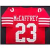Image 2 : CHRISTIAN MCCAFFREY SIGNED AND FRAMED SAN FRANSICO 49ERS JERSEY - BECKETT COA