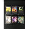 Image 1 : LOT OF 6 POKEMON BLACK FOIL TRADING CARDS