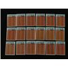 Image 1 : LOT OF 18 HIGH GRADE UNMARKED 1981 TOPPS BASKETBALL CHECKLISTS