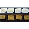 Image 1 : HSBC, 1872 -1935 Gold Leaf banknote decoration w/ original package and deluxe wood display stand.