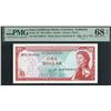 Image 1 : East Caribbean, ND (1965), 1 Dollar, B76 590818. PMG 68EPQ.