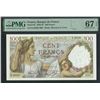Image 1 : France, 1939-42, 100 Francs, K.28020 990. PMG 67EPQ.