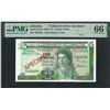 Image 1 : Gibraltar, 1975, 5 Pounds, Collector Series Specimen, *002299, PMG 66EPQ. Pairs S/N.