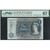 Image 1 : Great Britain, ND (1966-70), 5 Pounds, T 31 362714. PMG 67EPQ.