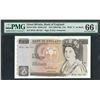 Image 1 : Great Britain, ND (1984-86), 10 Pounds, BT41 991757. PMG 66EPQ. with "L" on Back.